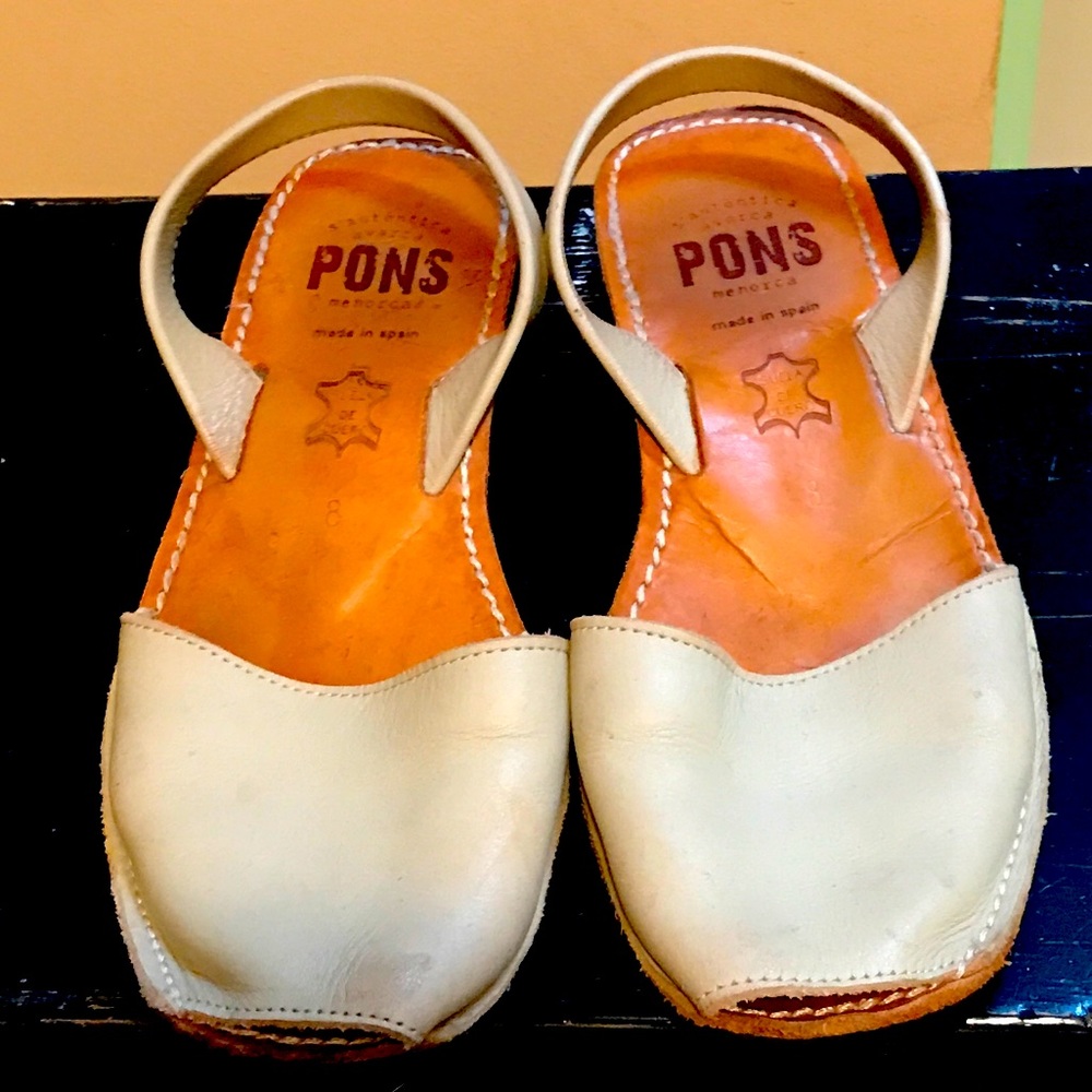 Pons leather sandals size 8